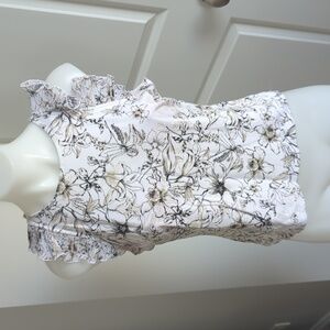 Women's INC flutter sleeve top-sz S